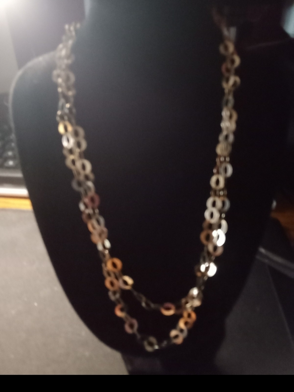 Multi-Tone Link Necklace — Gold, Silver, Rose Gold